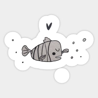 A cute fish - Drawing Sticker